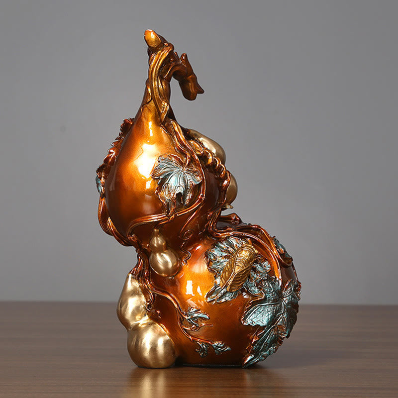 Golden Gourd Brass Copper Spiritual Statue Decor