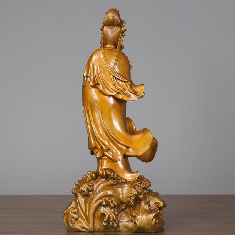 Small Copper Avalokitesvara Statue | Harmony Decor 11cm