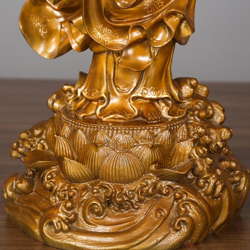 Small Copper Avalokitesvara Statue | Harmony Decor 11cm