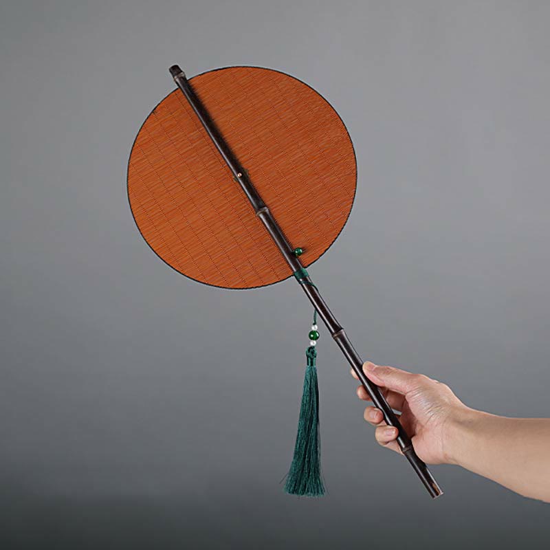 Chinese Folding Bamboo Fan 23x50cm Handmade Oriental Fan