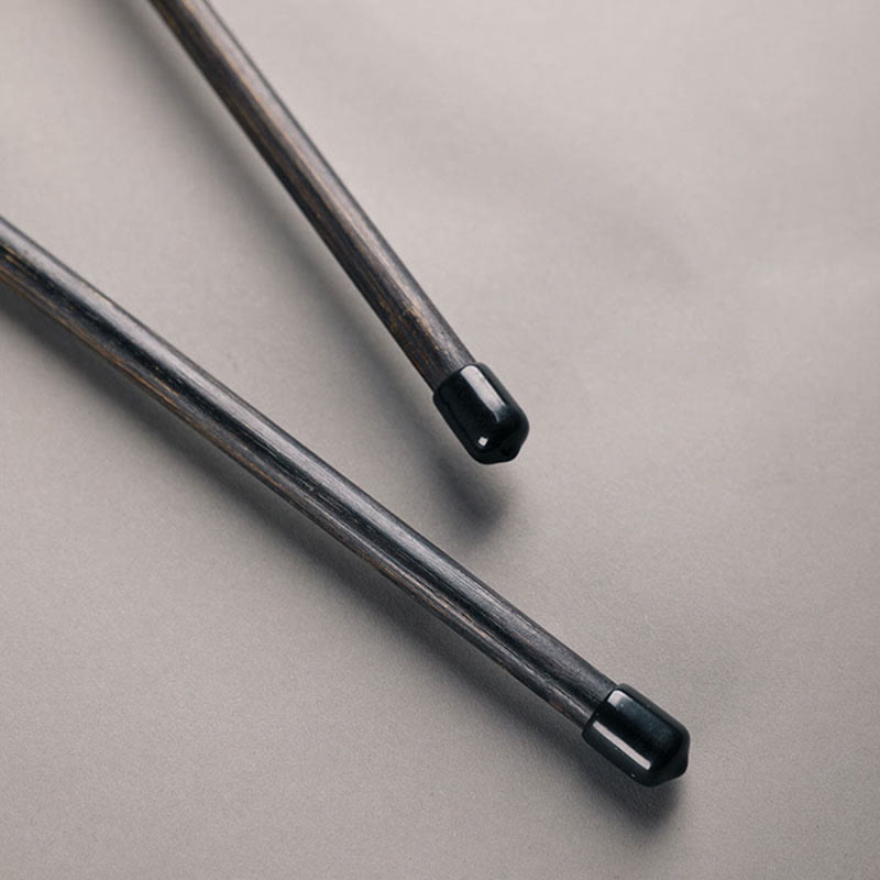 Handmade Bamboo Zen Fan 23cm Curlable with Artful Design