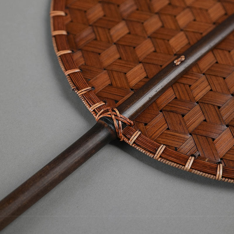 Vintage Chinese Bamboo Hand Fan | Octagonal Shape 41cm