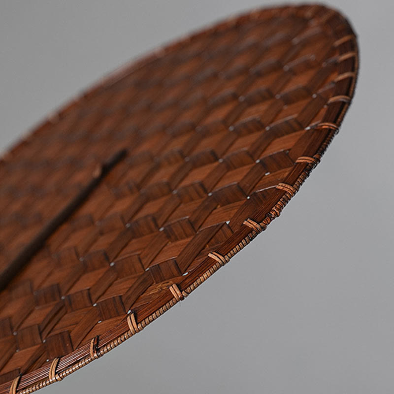 Vintage Chinese Bamboo Hand Fan | Octagonal Shape 41cm