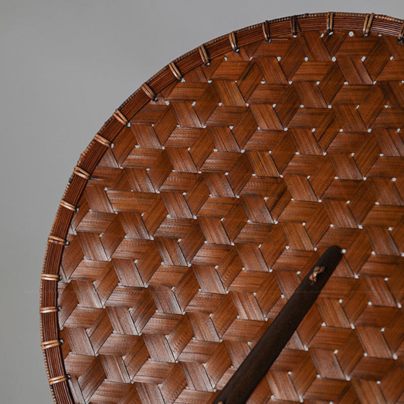 Vintage Chinese Bamboo Hand Fan | Octagonal Shape 41cm