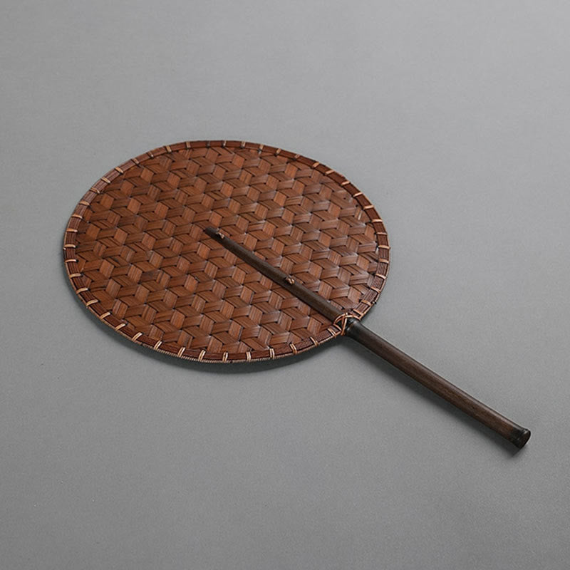 Vintage Chinese Bamboo Hand Fan | Octagonal Shape 41cm