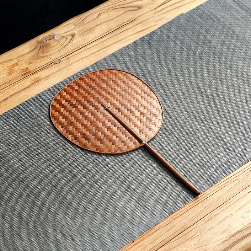 Chinese Bamboo Folding Fan | Handmade Round & Oval Shapes