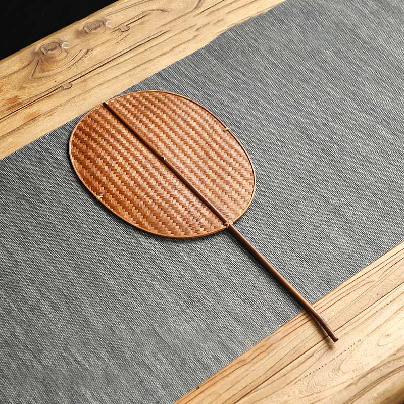 Chinese Bamboo Folding Fan | Handmade Round & Oval Shapes
