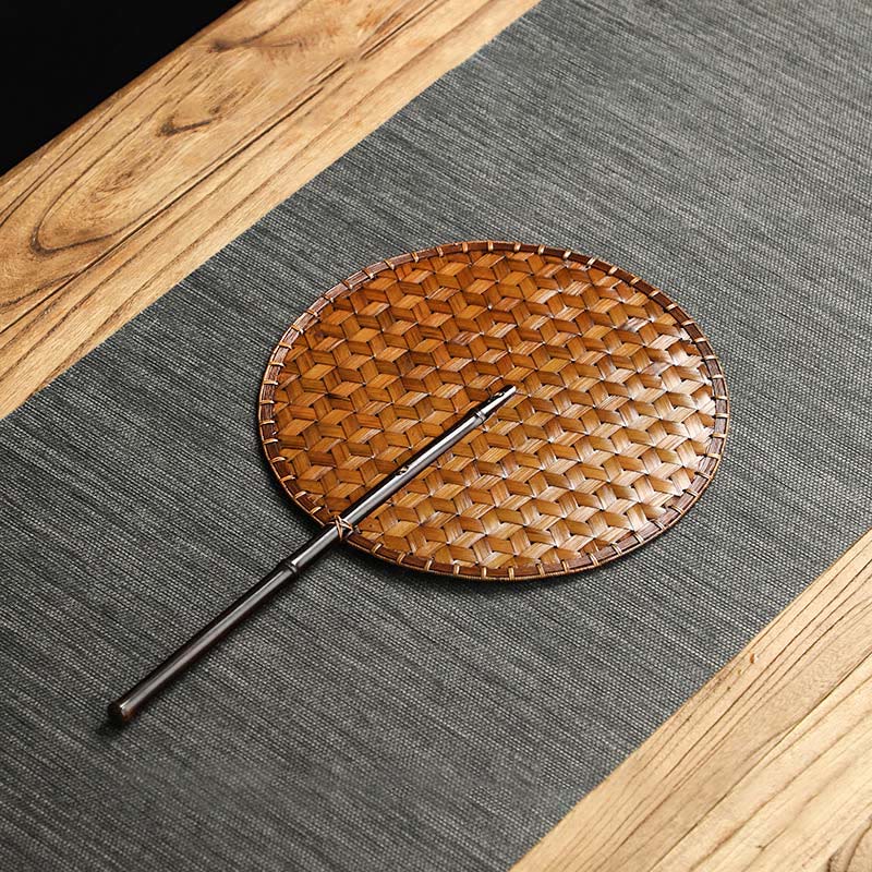 Chinese Bamboo Folding Fan | Handmade Round & Oval Shapes