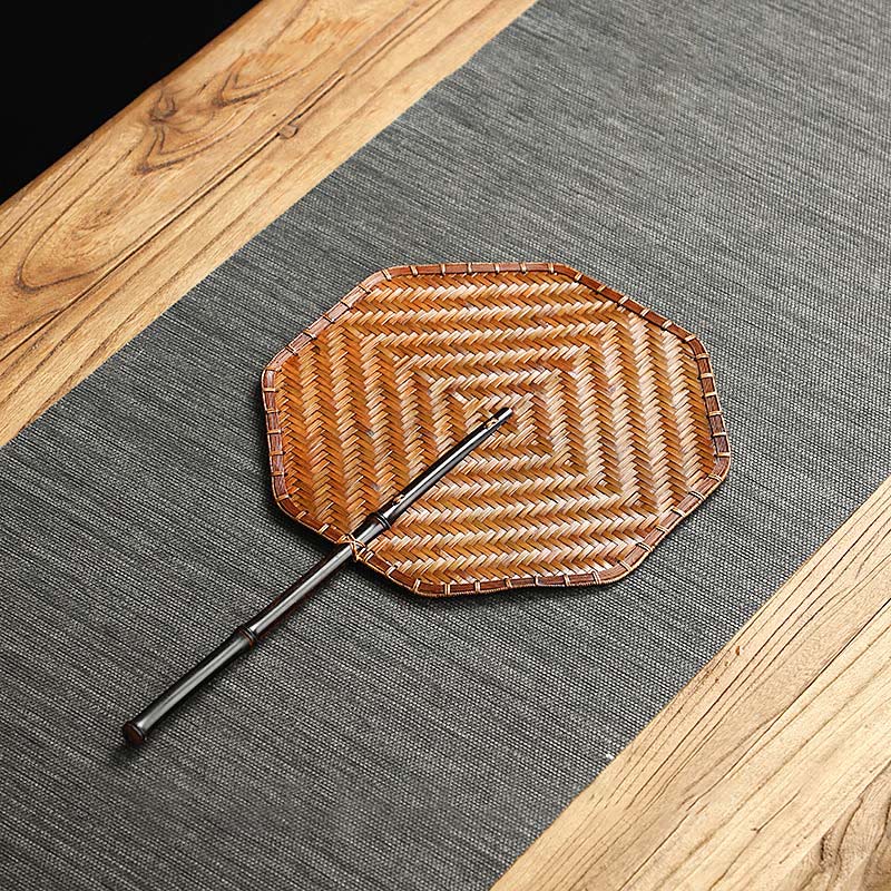 Chinese Bamboo Folding Fan | Handmade Round & Oval Shapes