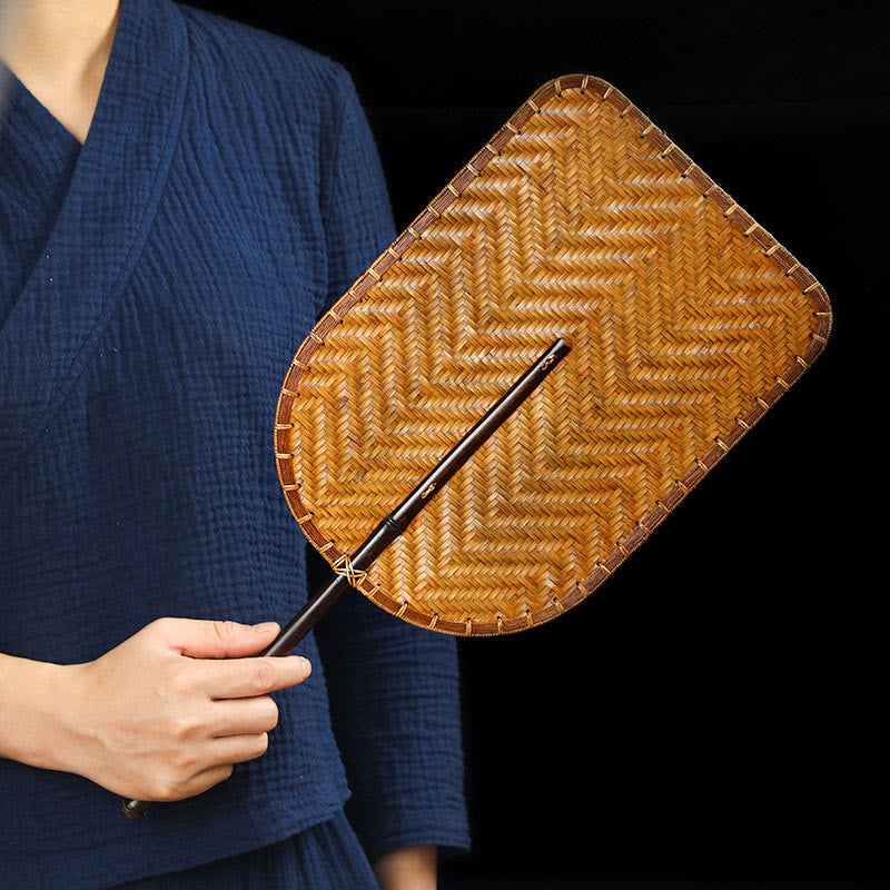 Chinese Bamboo Folding Fan | Handmade Round & Oval Shapes