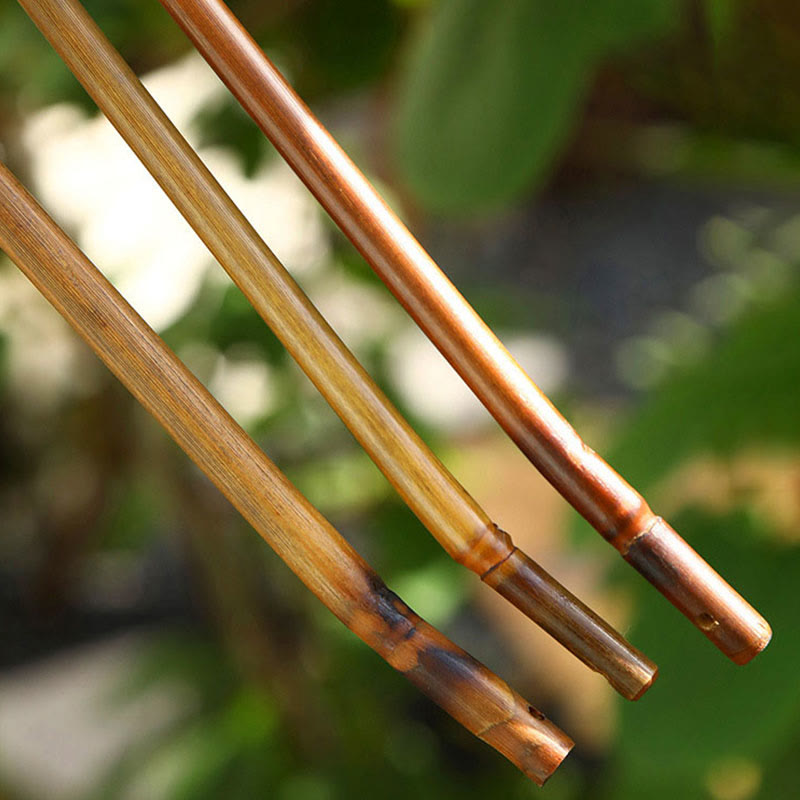 Bamboo Chinese Folding Fan | Oval & Round Shapes 25cm Handle