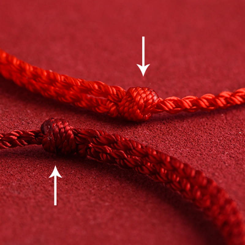 999 Gold Chinese Lock Charm Protection Red String Bracelet