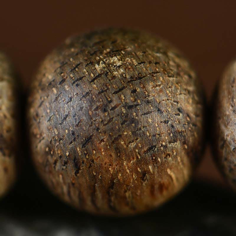 108 Bead Hoi An Agarwood Wood Mala Bracelet 7mm
