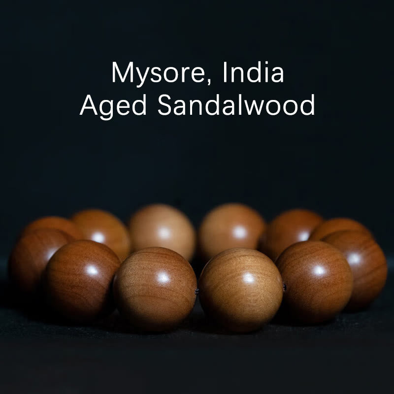 8mm Mysore Sandalwood Wood Mala Bracelet for Meditation