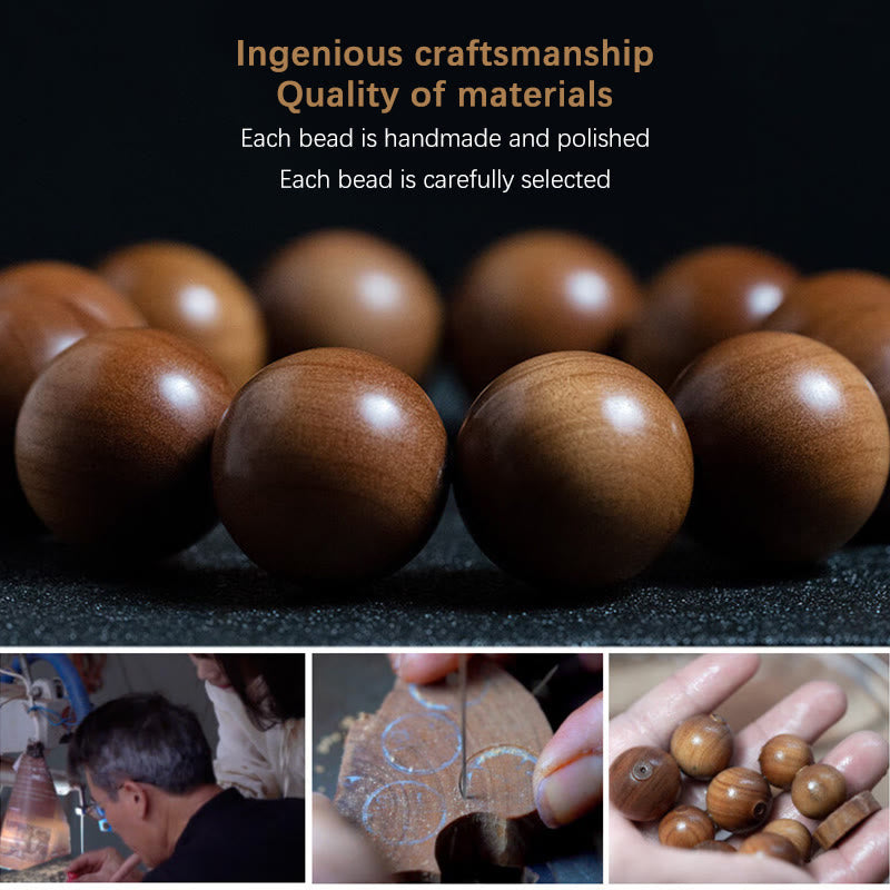 8mm Mysore Sandalwood Wood Mala Bracelet for Meditation