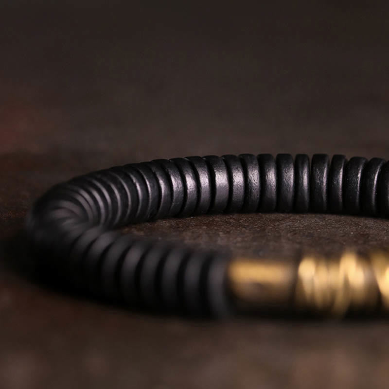 Ebony Wood Bracelet for Spiritual Calm and Balance