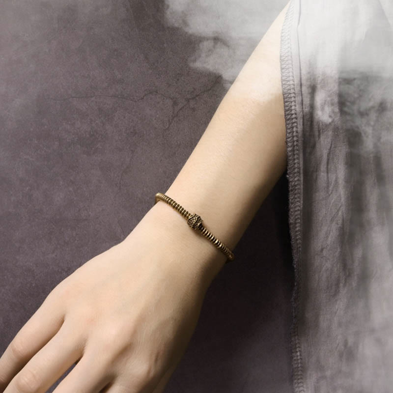 Copper Luck Brass Spiritual Bracelet for Balance and Healing