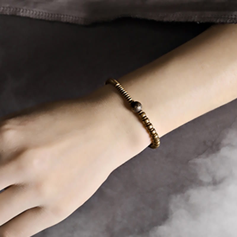 Copper Luck Brass Spiritual Bracelet for Balance and Healing