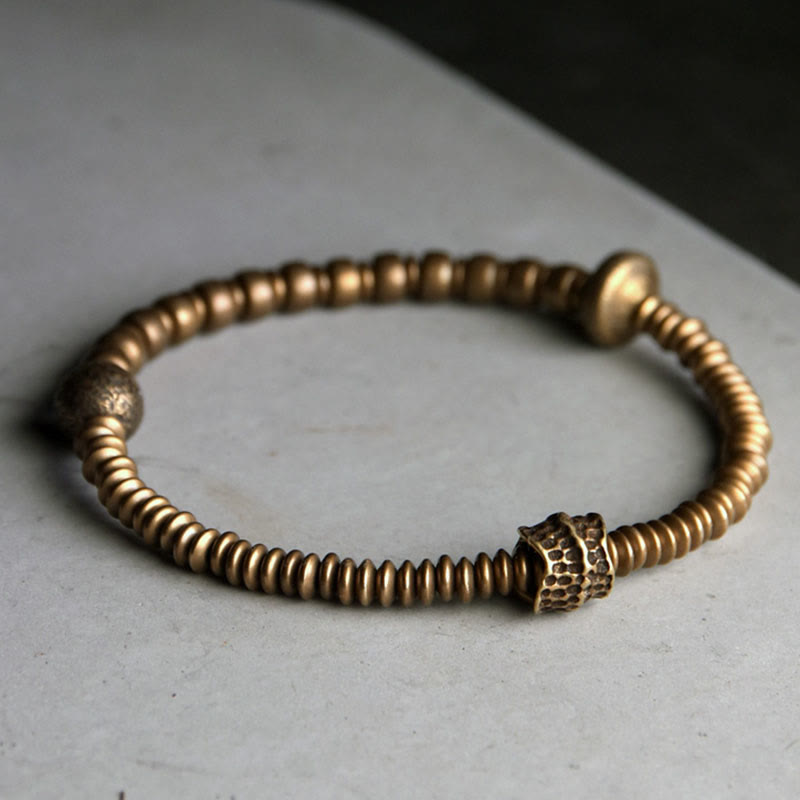 Copper Luck Brass Spiritual Bracelet for Balance and Healing