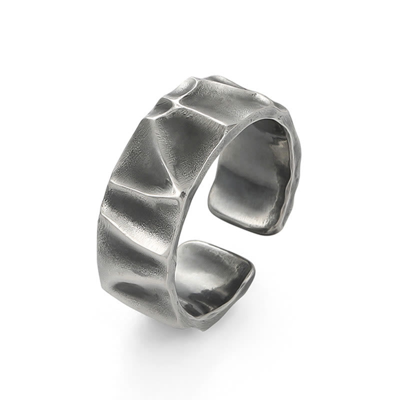 Adjustable Sterling Silver Spiritual Protection Ring
