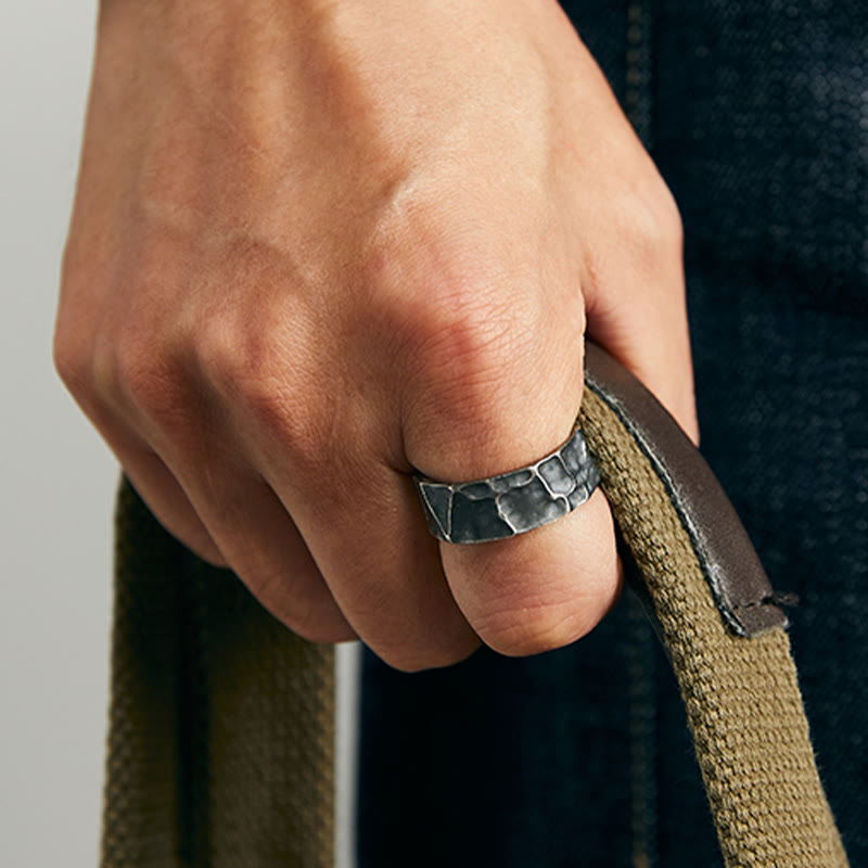 Adjustable Sterling Silver Spiritual Protection Ring