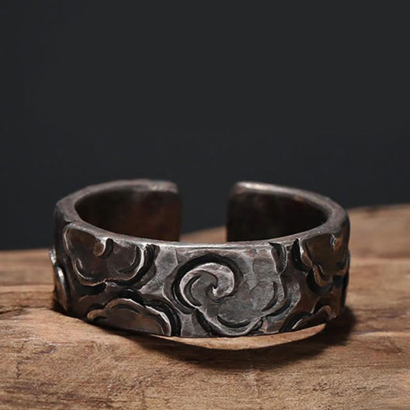 Adjustable 999 Sterling Silver Spiritual Protection Ring