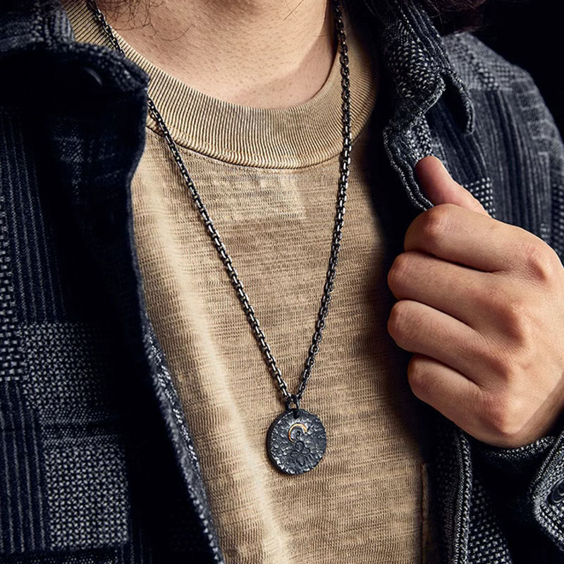 999 Sterling Silver Buddha Necklace Lotus Pendant for Inner Peace