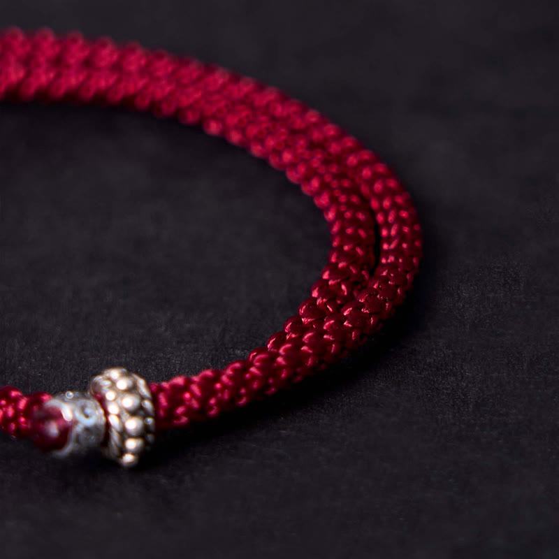 925 Sterling Silver Elephant Protection Amulet Bracelet