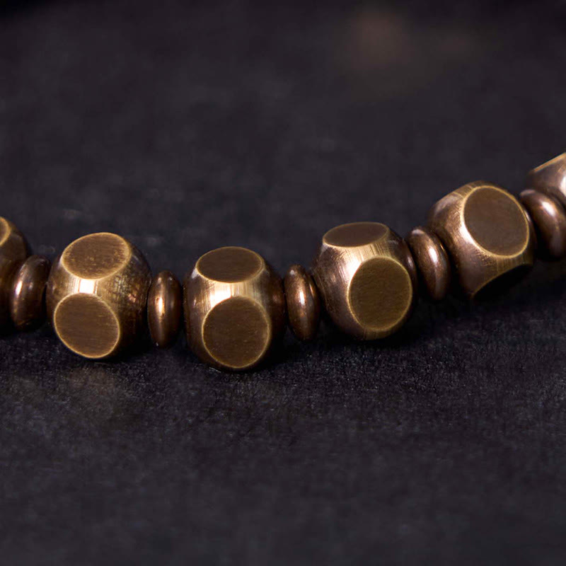 Unisex Om Mani Padme Hum Brass Focus Bracelet