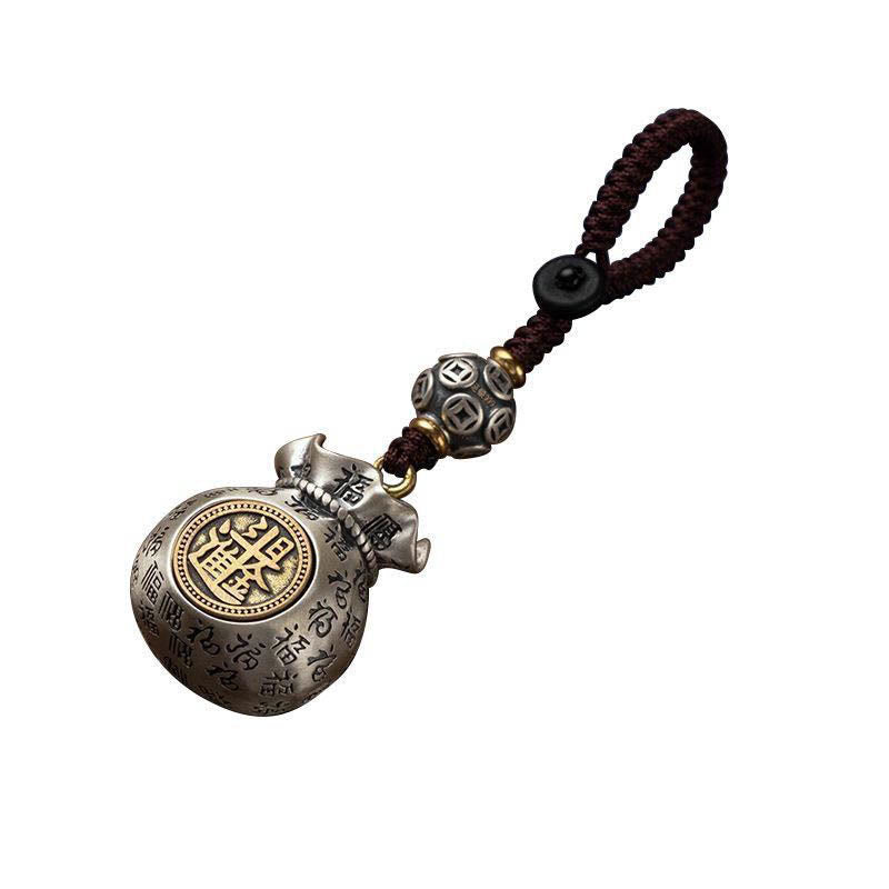 Fu Character Money Bag Key Chain for Daily Fortune & Wealth