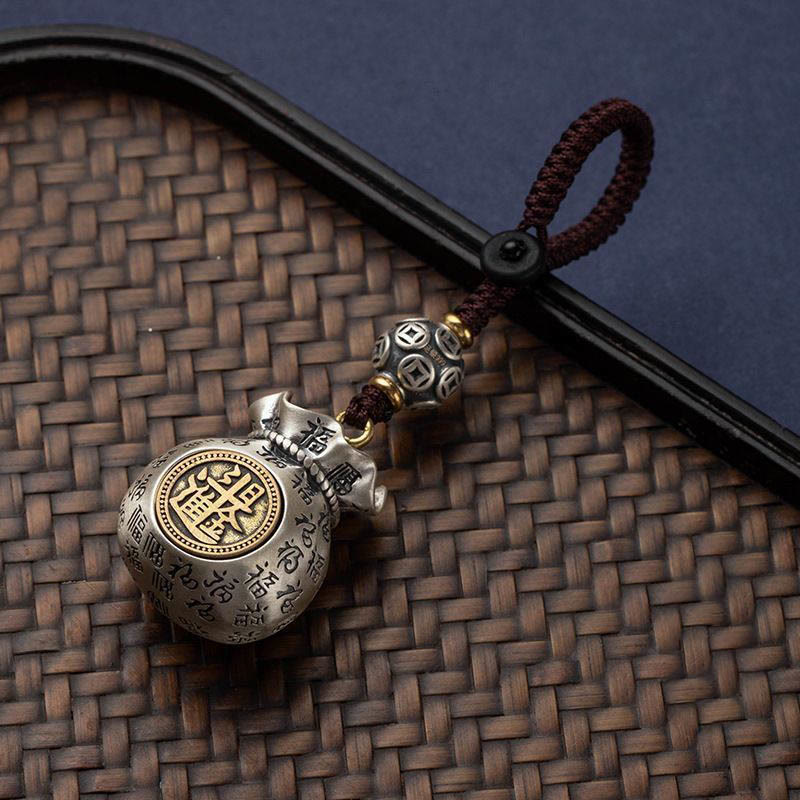 Fu Character Money Bag Key Chain for Daily Fortune & Wealth