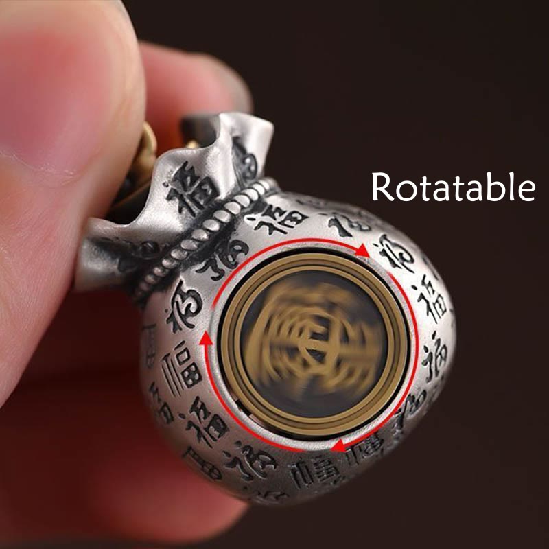 Fu Character Money Bag Key Chain for Daily Fortune & Wealth