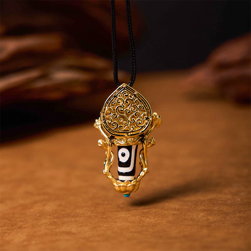 Manjusri Bodhisattva Dzi Bead Compassion Necklace