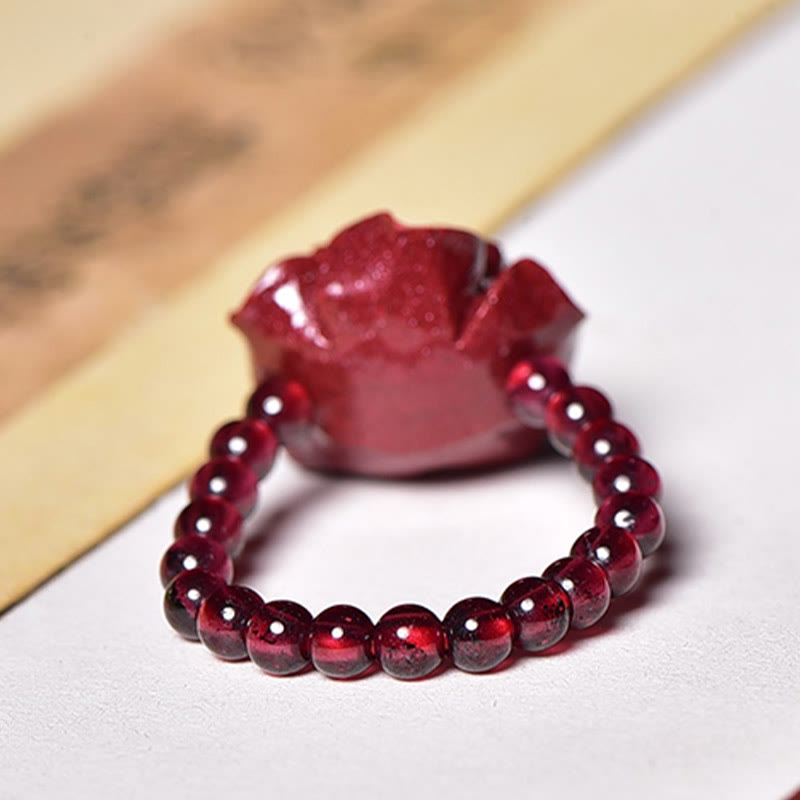 Cinnabar Garnet Concentration Ring for Focus & Clarity