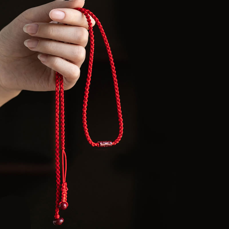 Cinnabar Blessing Red String Belly Chain for Calm & Protection