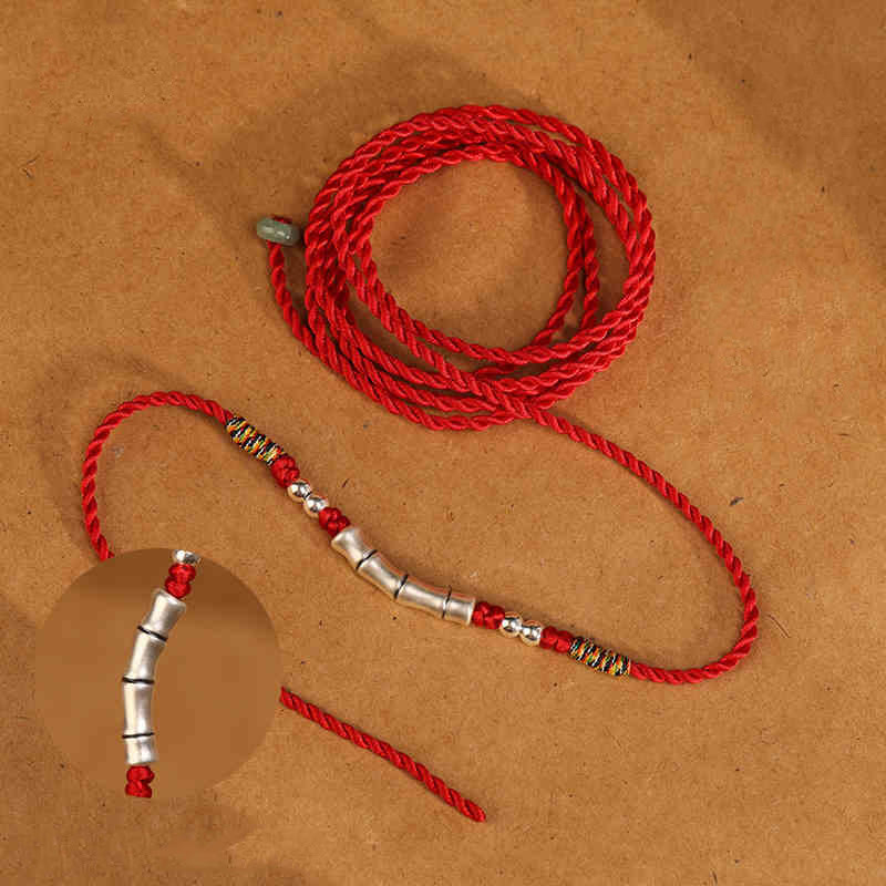 Sterling Silver Red String Belly Chain for Protection & Blessing