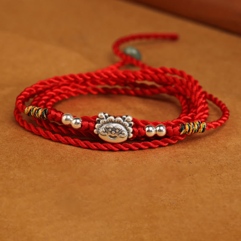 Sterling Silver Red String Belly Chain for Protection & Blessing