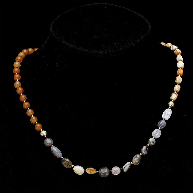 Botswana Agate Red Agate Emperor Stone Creativity Bracelet