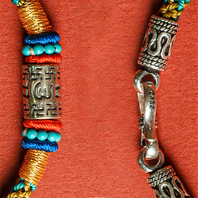 925 Silver Om Mani Padme Hum Bracelet Focus & Protection