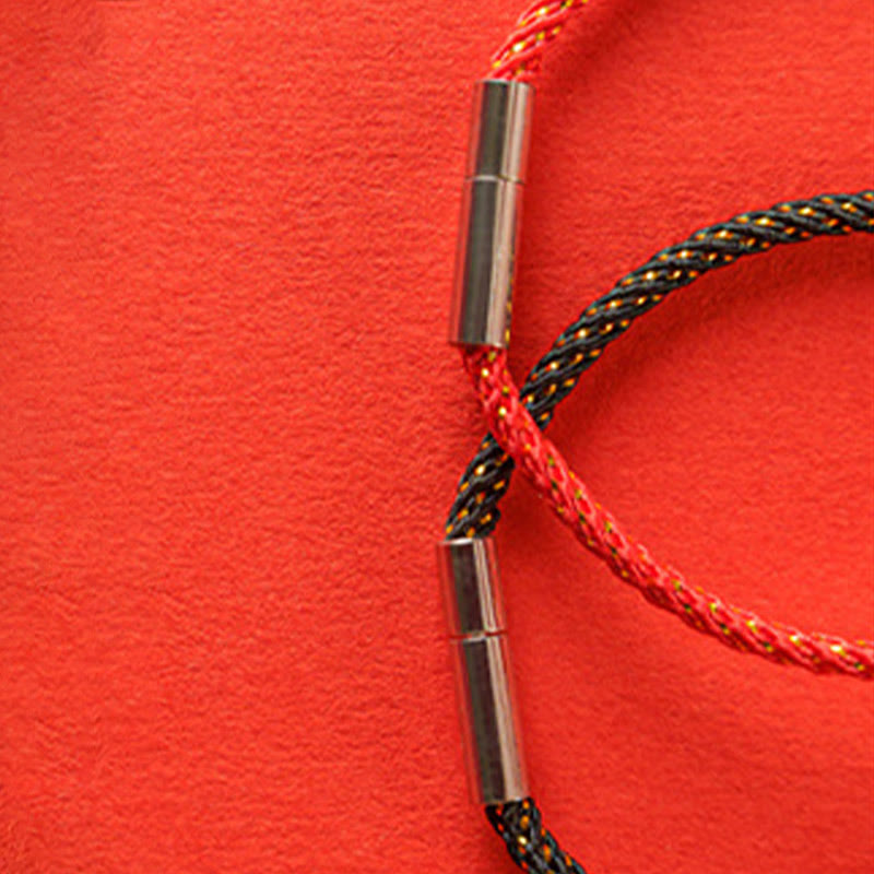 Red String Faith Bracelet | 925 Sterling Silver Fu Symbol
