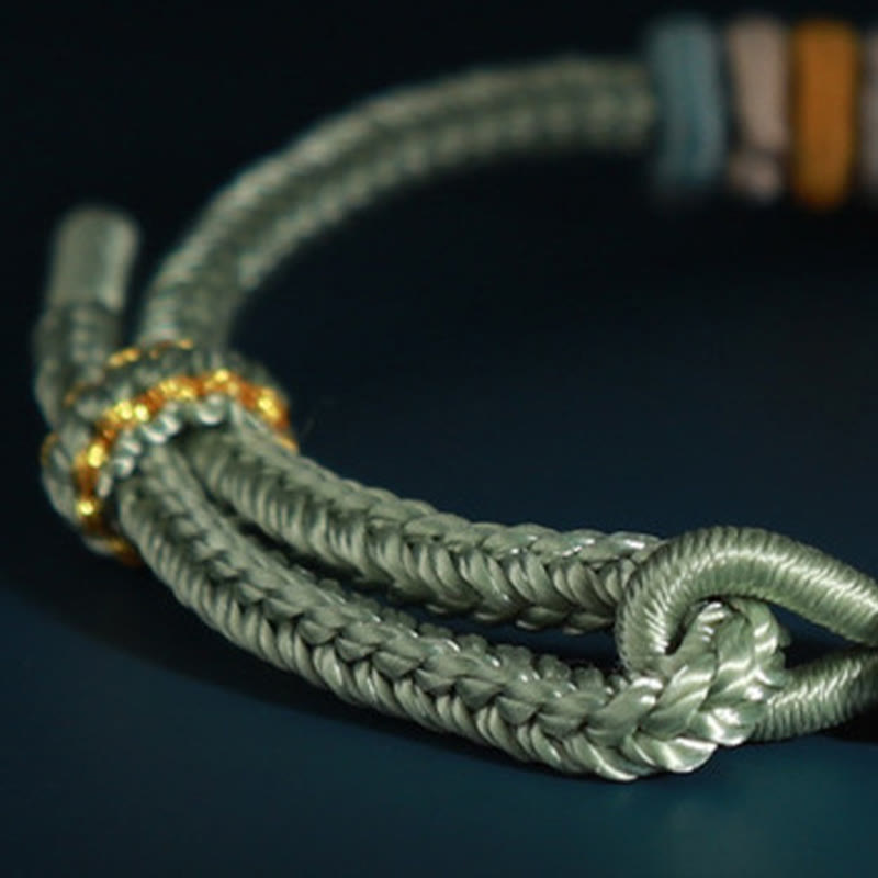 Four Strand Peach Blossom Connection Red String Bracelet