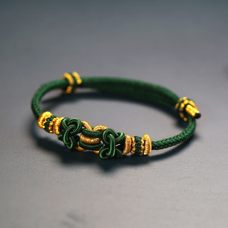 Unisex Red String Saddle Knot Strength Bracelet