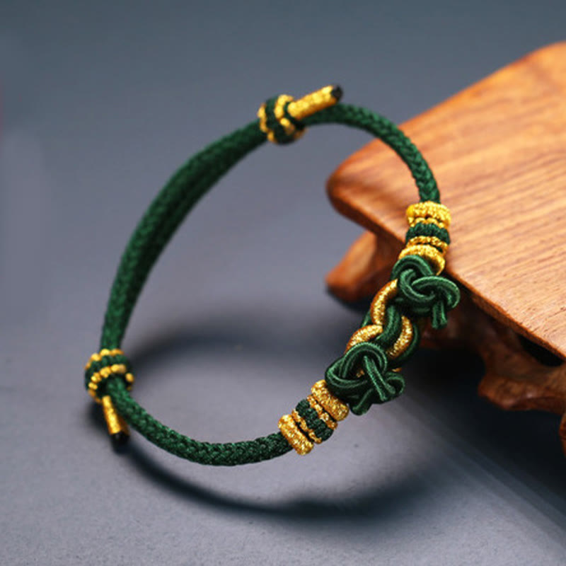 Unisex Red String Saddle Knot Strength Bracelet