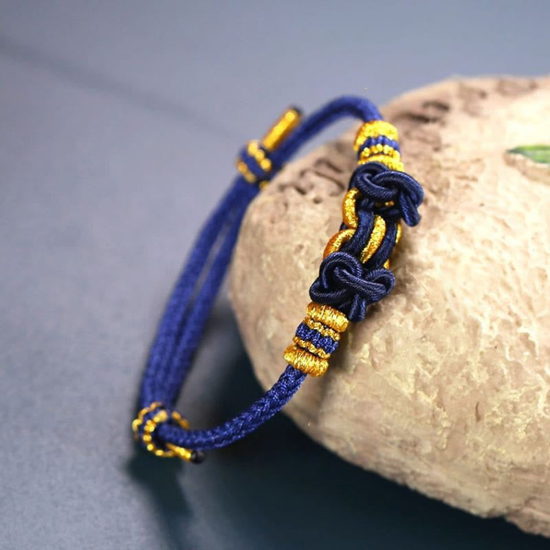 Unisex Red String Saddle Knot Strength Bracelet