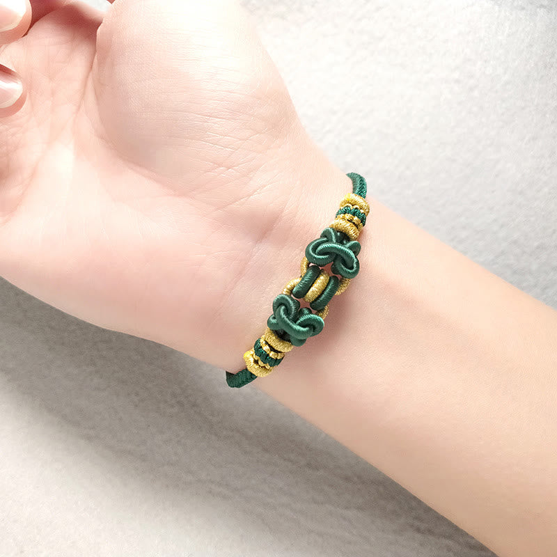 Unisex Red String Saddle Knot Strength Bracelet