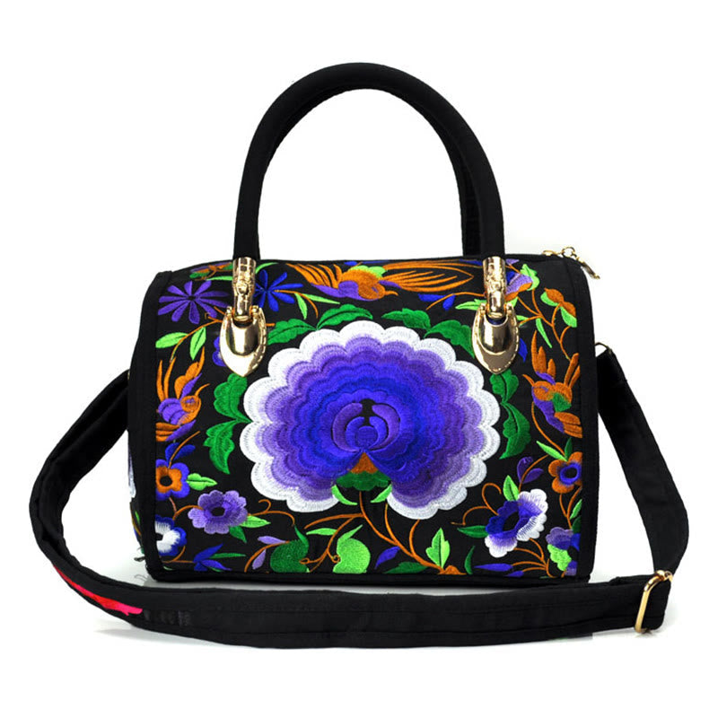 Canvas Crossbody Bag with Double-Sided Embroidery | Spiritual Accessories