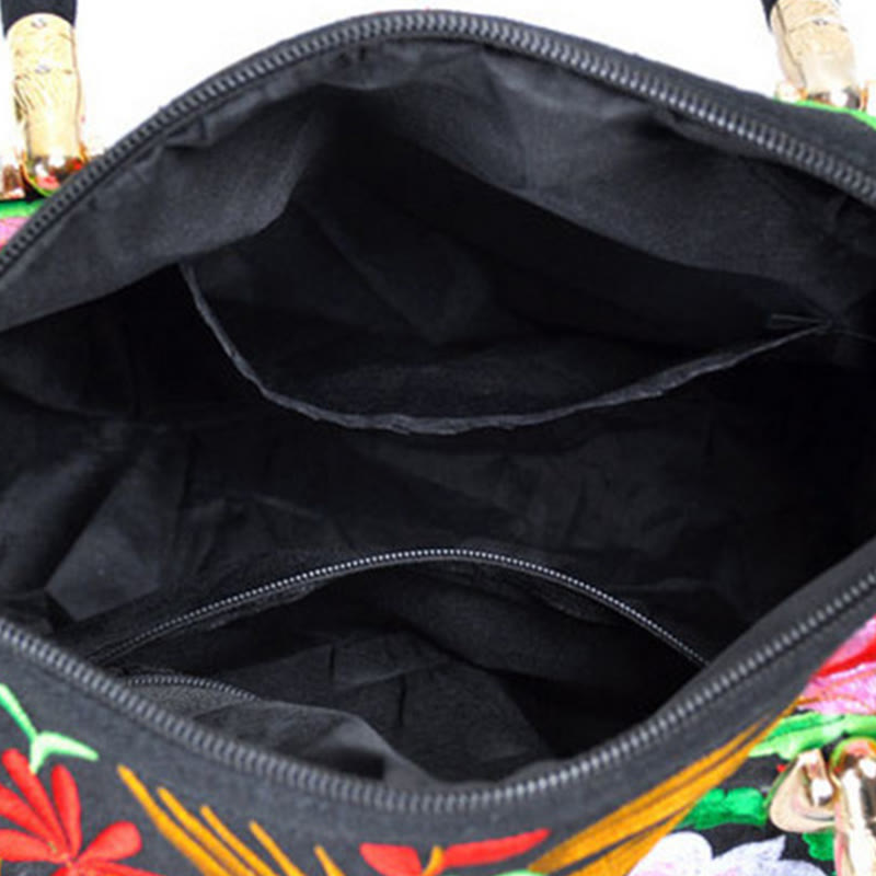 Canvas Crossbody Bag with Double-Sided Embroidery | Spiritual Accessories