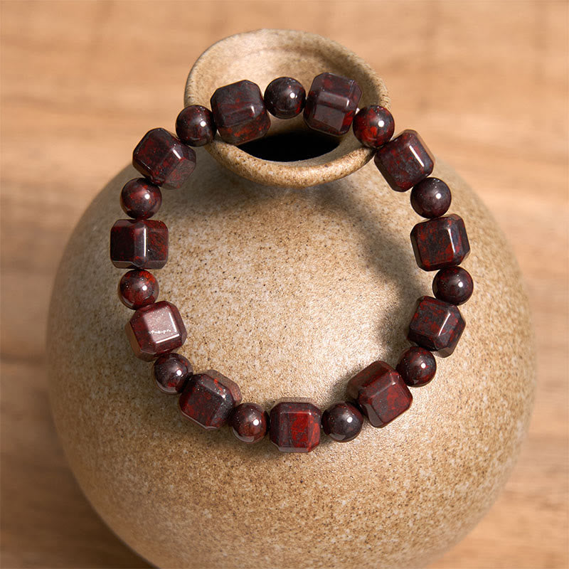 Bloodstone Strength Spiritual Bracelet for Vitality & Protection