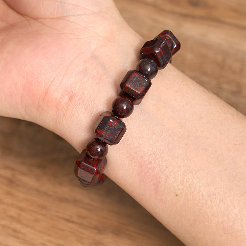 Bloodstone Strength Spiritual Bracelet for Vitality & Protection