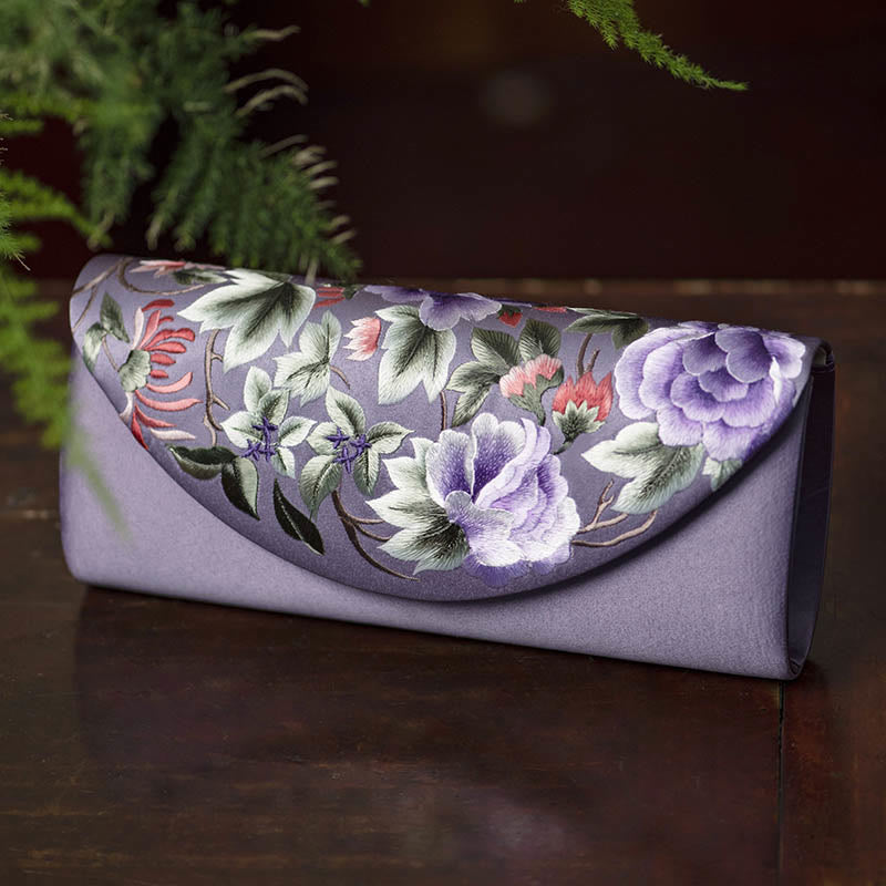 Elegant Su Embroidery Crossbody|24cm Floral Purse Bag